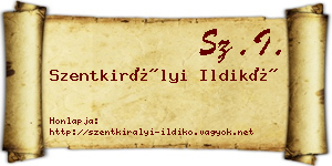 Szentkirályi Ildikó névjegykártya