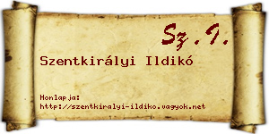 Szentkirályi Ildikó névjegykártya